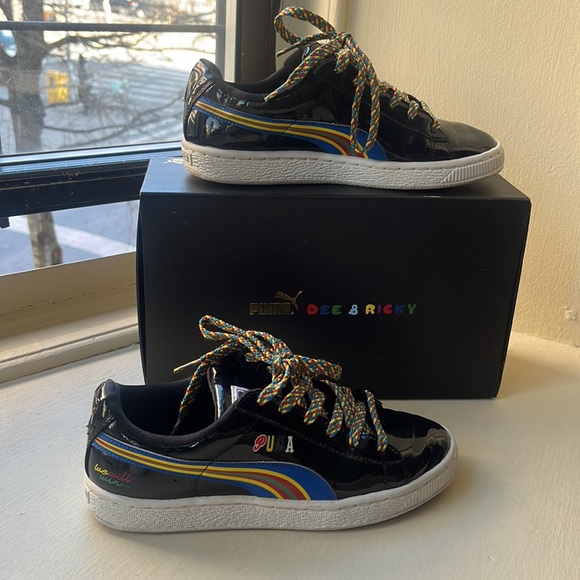 Puma Patent Leather - Basket Dee & Ricky BW - Picture 1 of 3